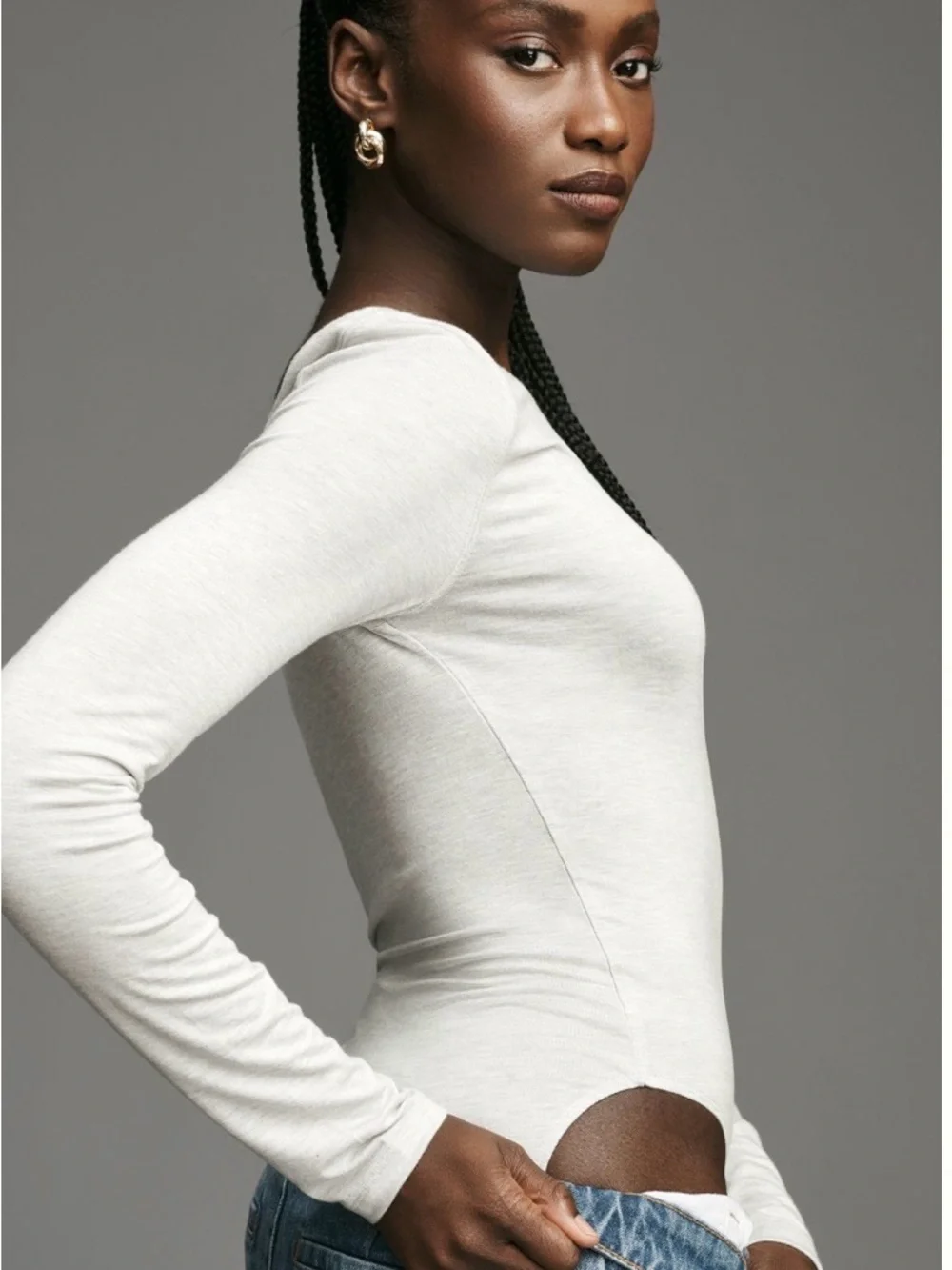Anthropologie long sleeve body suit